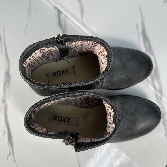 ROXY Sita Gray Zip Up Ankle Boot 6 - Picture 6 of 7